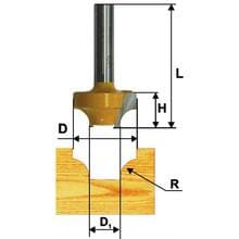 Фреза пазовая фасонная d50.8*R19*Н25*12 Фреза пазовая фасонная d50.8*R19*Н25*12